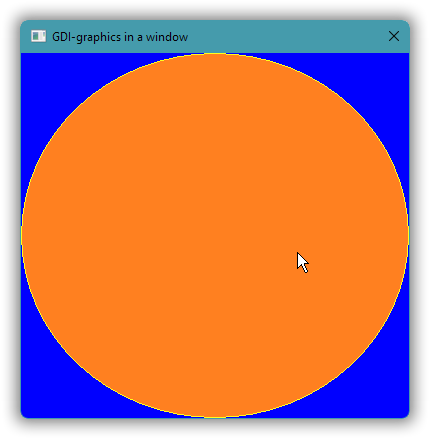 A window presenting GDI graphics.